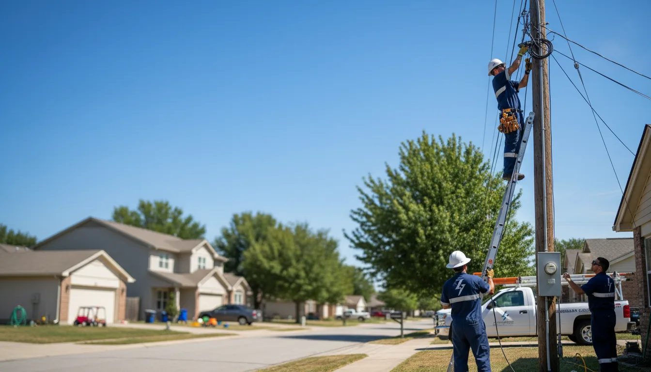 Residential electrician providing installation services in Fort Polk, LA